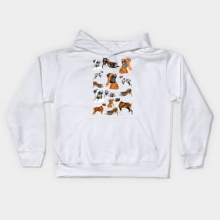 boxer dog Kids Hoodie